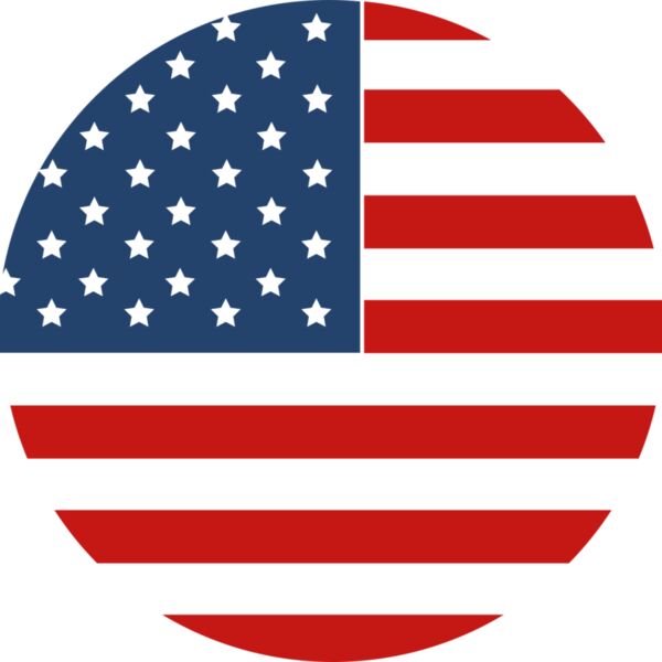 US Flag in Circle Thumbnail