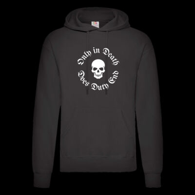Only in Death Does Duty End - Classic 80/20 hooded sweatshirt Thumbnail