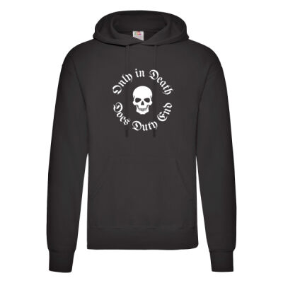 Only in Death Does Duty End - Classic 80/20 hooded sweatshirt Thumbnail