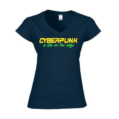 Cyberpunk - Softstyle™ women's v-neck t-shirt Thumbnail